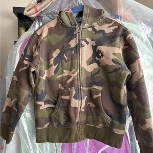 Polo by Ralph Lauren Kids Camouflage Zip Hoodie - Green/Brown